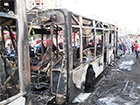 У Києві на Троєщині згорів пасажирський автобус