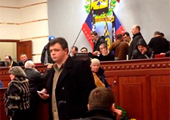Семенченко засвітився у захопленій сепаратистами Донецькій ОДА - фото