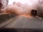 Обстріл Маріуполя на відео, зняте відеореєстратором