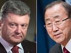 Порошенко закликав Пан Гі Муна посприяти звільненню Надії Савченко та інших заручників