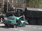 У Донецьку військова вантажівка розчавила легковика з ветеранами