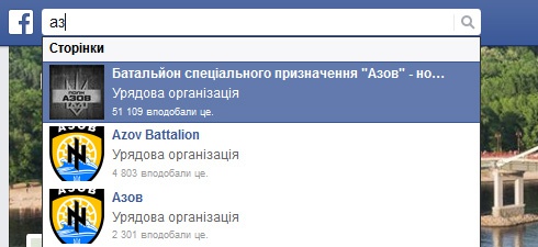 Фейсбук видалив сторінку полку «Азов» - фото