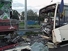 На Полтавщині автобус з військовими потрапив в аварію, є загиблий