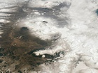 NASA показала як виглядають з космосу вулкани Камчатки