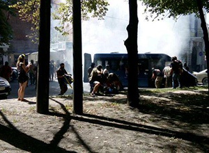 В Харкові ледь не розтрощили офіс сепаратистів - фото