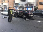 У центрі Києва вибухнув автомобіль, є загиблий, фото