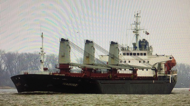 Заарештовано судно російської компанії, що краде у України пісок - фото