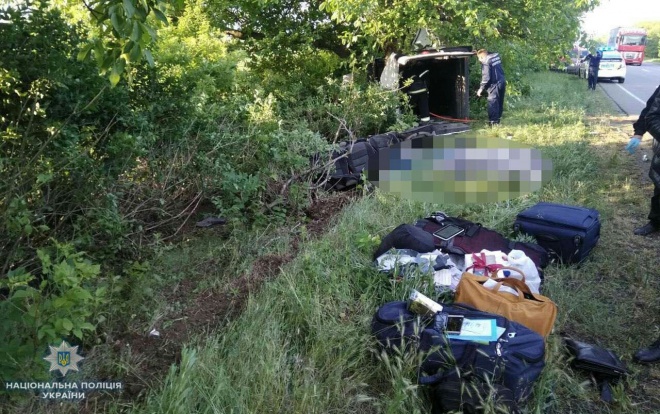 На Миколаївщині автівка врізалася в дерево: 5 загиблих - фото
