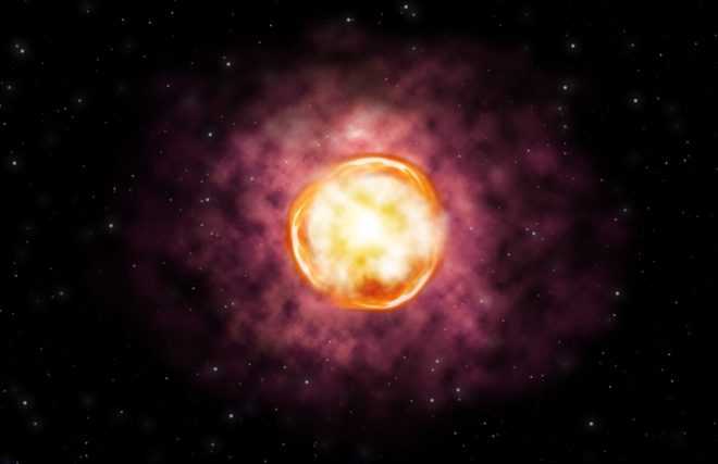 Повна анігіляція незвичної надмасивної зірки - фото