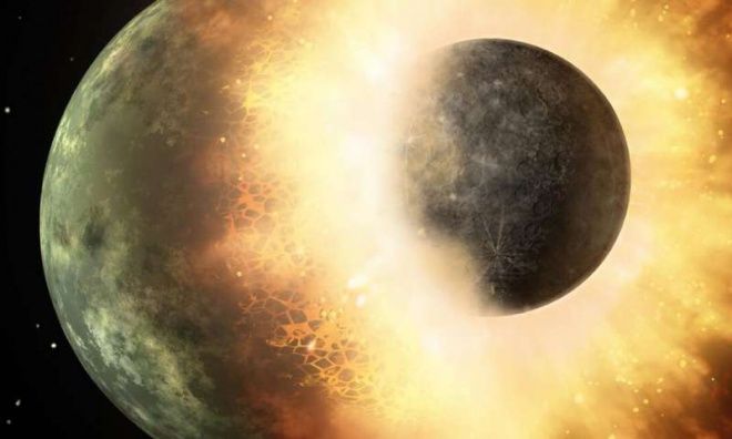 Зіткнення планет може спустити в планетах внутрішній тиск - фото