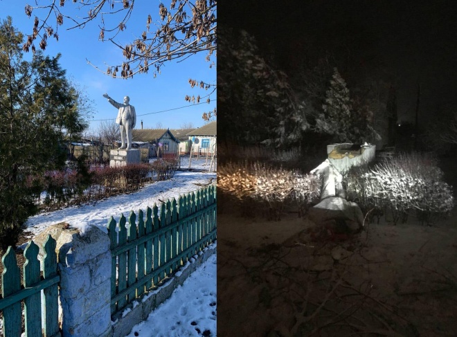 На Одещині демонтували Леніна, можливо останнього - фото