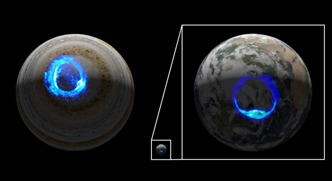 Відкрито походження з темряви одного з грандіозних світлових шоу Юпітера - фото