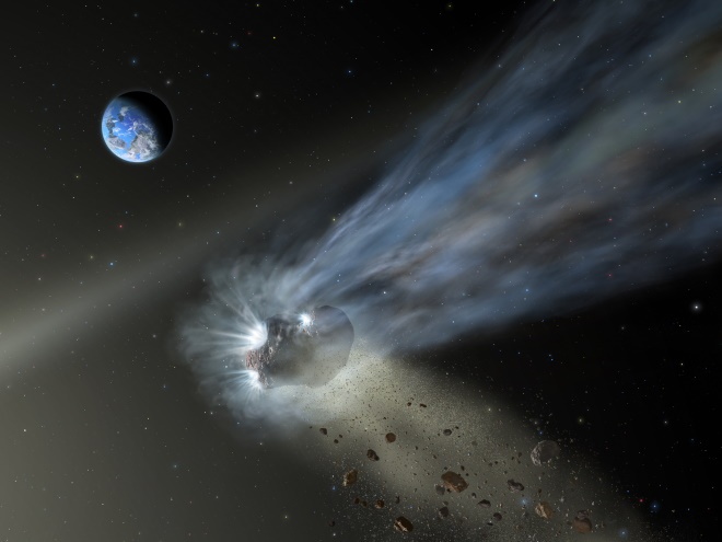 Вуглець на скелясті планети могли доставити комети - фото
