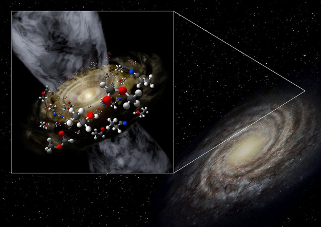 Зоряний кокон з органічними молекулами на краю нашої галактики - фото