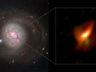 Надмасивна чорна діра спіймана схованою в кільці космічного пилу