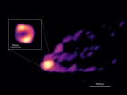 Вперше отримано спільне зображення знаменитої надмасивної чорної діри M87 разом з її масивним джетом