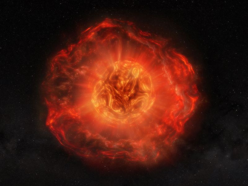 Екстремальне схуднення: знайдено наднову, зірка якої втратила несподівано велику масу перед вибухом - фото