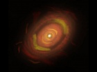 Астрономи визначили форму та вирівнювання пилових зерен у диску навколо молодої зірки