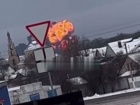 На Бєлгородщині впав та вибухнув військово-транспортний літак