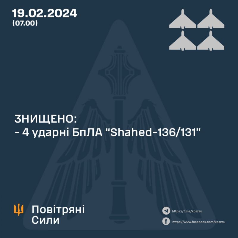 Знищено всі 4 шахеди, якими атакували Харківщину - фото
