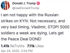Незадоволений Трамп: "Владіміре, СТОП!"