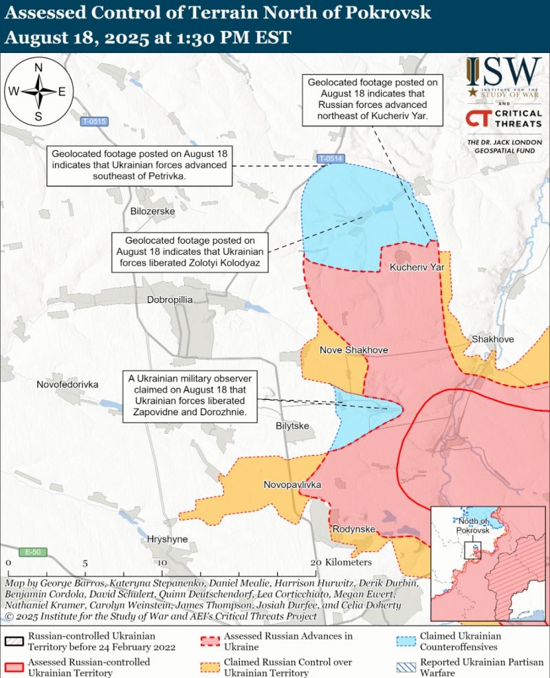 ISW: російські війська все ще намагаються розвинути прорив біля Добропілля - фото