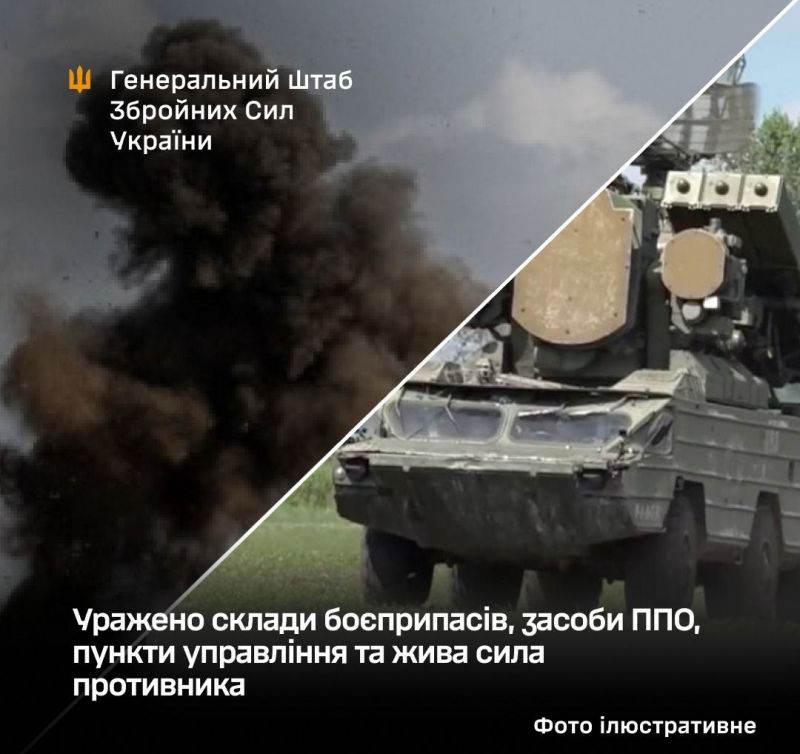 СОУ уразили склади боєприпасів, засоби ППО, пункти управління та живу силу противника - фото
