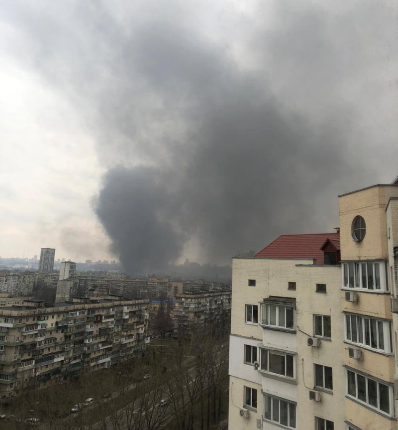 пожар в Подольском районе 1