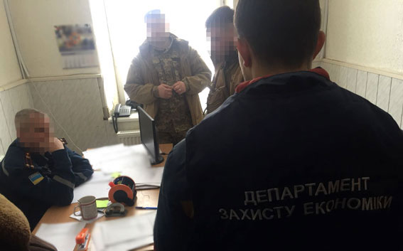 задержание взяточника с ГСЧС на Луганщине