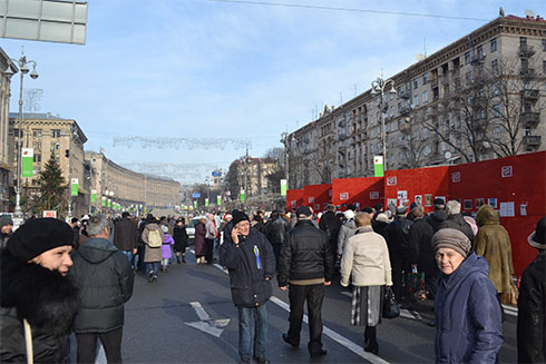 люди на Евромайдане 7 января, фото 3
