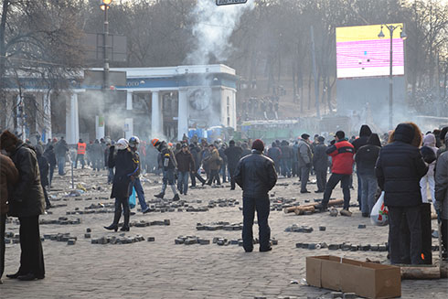 сутички на Грушевського у Києві 20 січня - фото 8