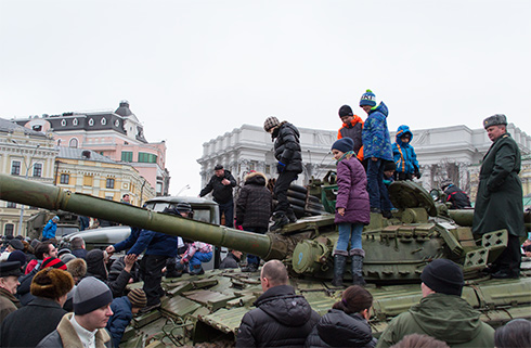 Виставка російської присутності, що проходить на Михайловській площі у Києві, фото 3