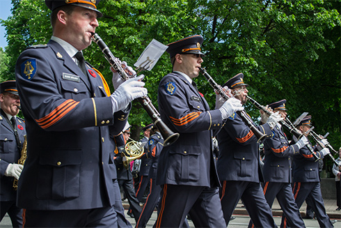 марш военных оркестров в Киеве - фото 7