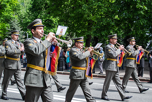 марш военных оркестров в Киеве - фото 8