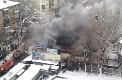 В Киеве горел радиорынок на «Караваевых дачах» - фото