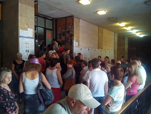 Киевляне активно идут на выборы - фото