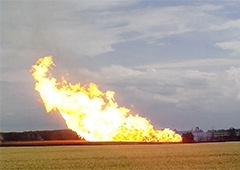 Потеряно 10 миллионов кубометров газа в результате взрыва на газопроводе на Полтавщине - фото