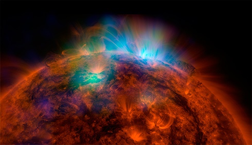 Телескоп NuSTAR показал уникальный портрет Солнца - фото