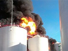 Пожар нефтебазы в Глевахе по состоянию на утро 13 июня