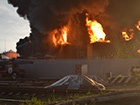 Пожар в Глевахе: Проведена пенная атака 2 резервуаров