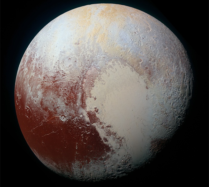 Цветное фото Плутона, сделанное аппаратом «New Horizons» - фото