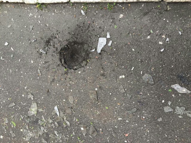 В Киеве бросили взрывчатку на территорию управления полиции - фото