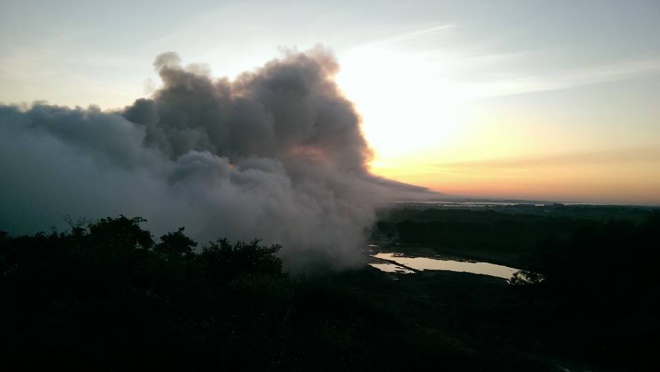 На Грибоведской свалке снова пожар - фото
