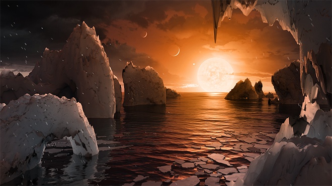 За 40 световых лет от нас обнаружены землеподобные планеты на орбите одной звезды, на некоторых может существовать жизнь - фото