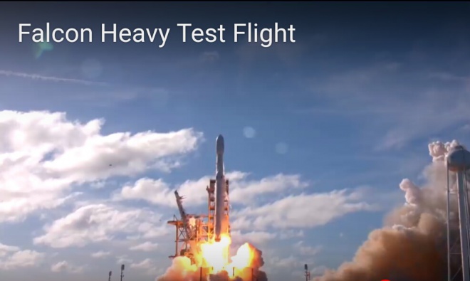 Falcon Heavy успешно осуществила первый запуск (видео) - фото