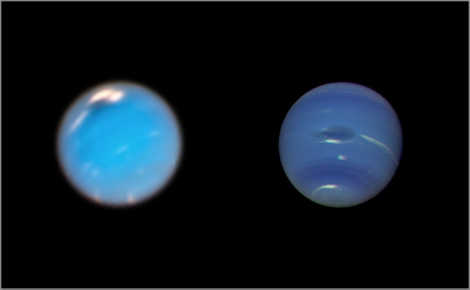 Хаббл запечатлел рождение гигантской бури на Нептуне - фото