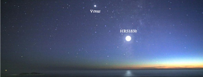 Самое захватывающие небесное видение, которое вы никогда не увидите: гигантская планета на ночном небе - фото
