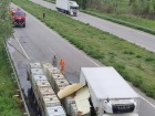 На Харьковщине в результате ДТП на дорогу вылилось соляная кислота