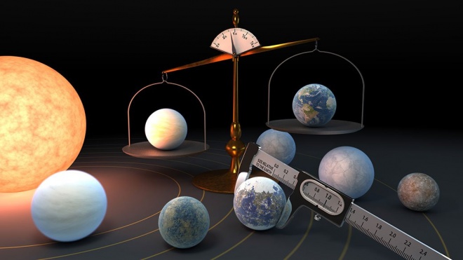 7 скалистых планет системы TRAPPIST-1 возможно сделаны из одинакового материала - фото