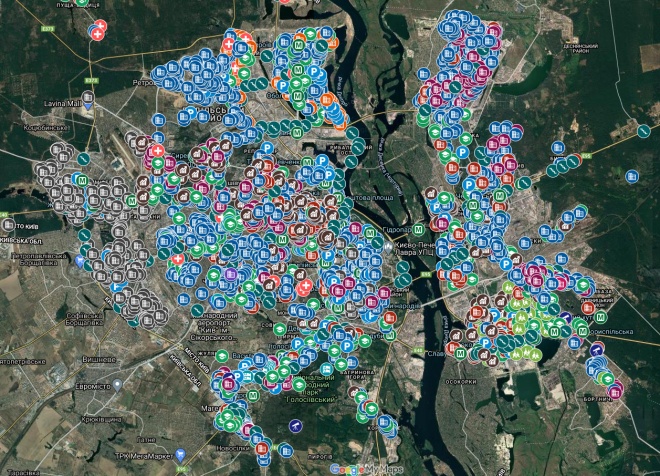 В Киеве обновили интерактивную карту подземных укрытий - фото